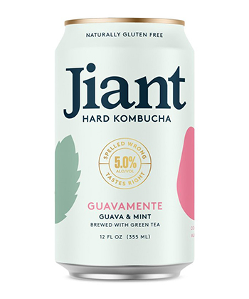 Jiant Hard Kombucha: Guavamente is one of the best hard kombuchas.