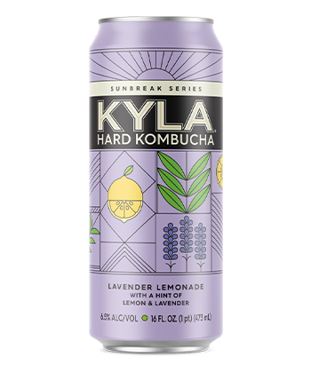 KYLA Hard Kombucha: Lavender Lemonade is one of the best hard kombuchas.