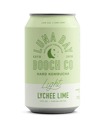 Luna Bay Booch: Light Lychee Lime is one of the best hard kombuchas.
