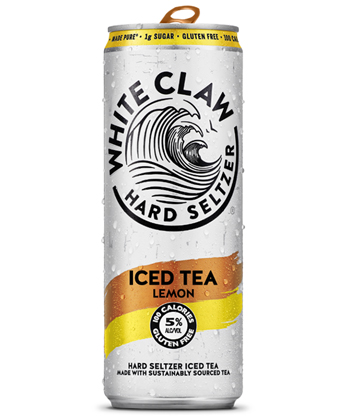 White Claw Hard Seltzer Iced Tea Lemon is one of the best hard tea flavors.