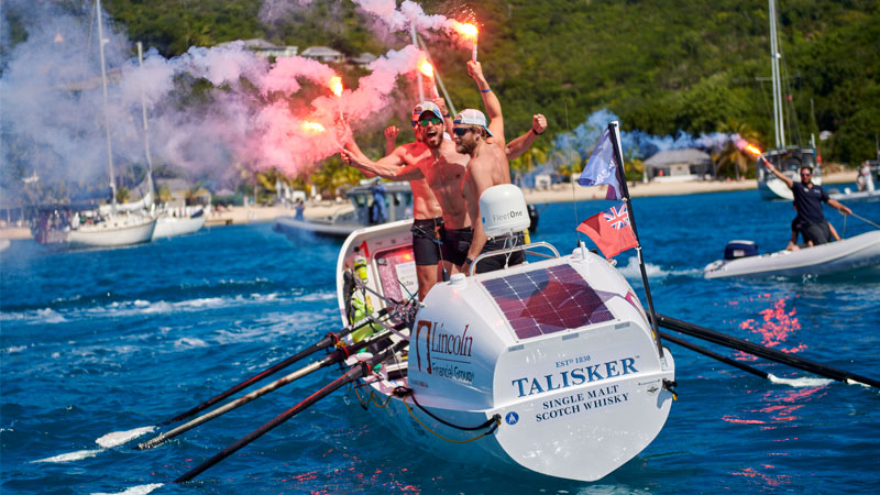 Rowers compete in the Talisker Whisky Atlantic Challenge every year — a 3,264-mile distance.