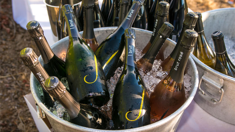 Crafting a dozen different Traditional Method sparkling wines, J has a style to fit every taste.