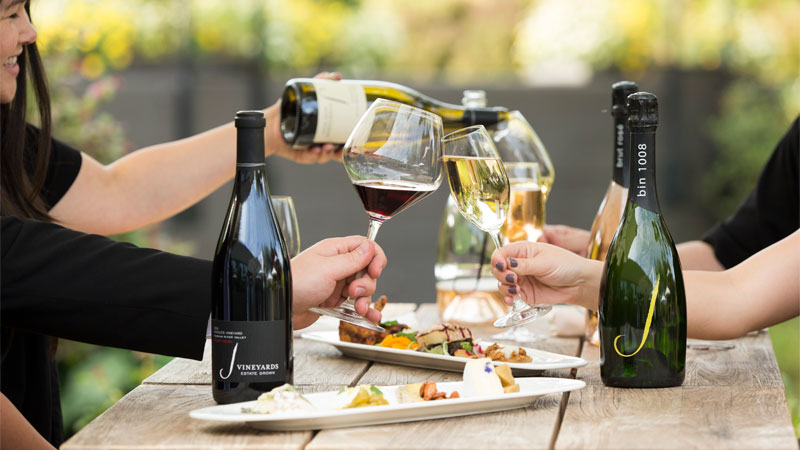 J Vineyards & Winery gives guests a taste of extraordinary Russian River Valley wines paired with innovative culinary delights