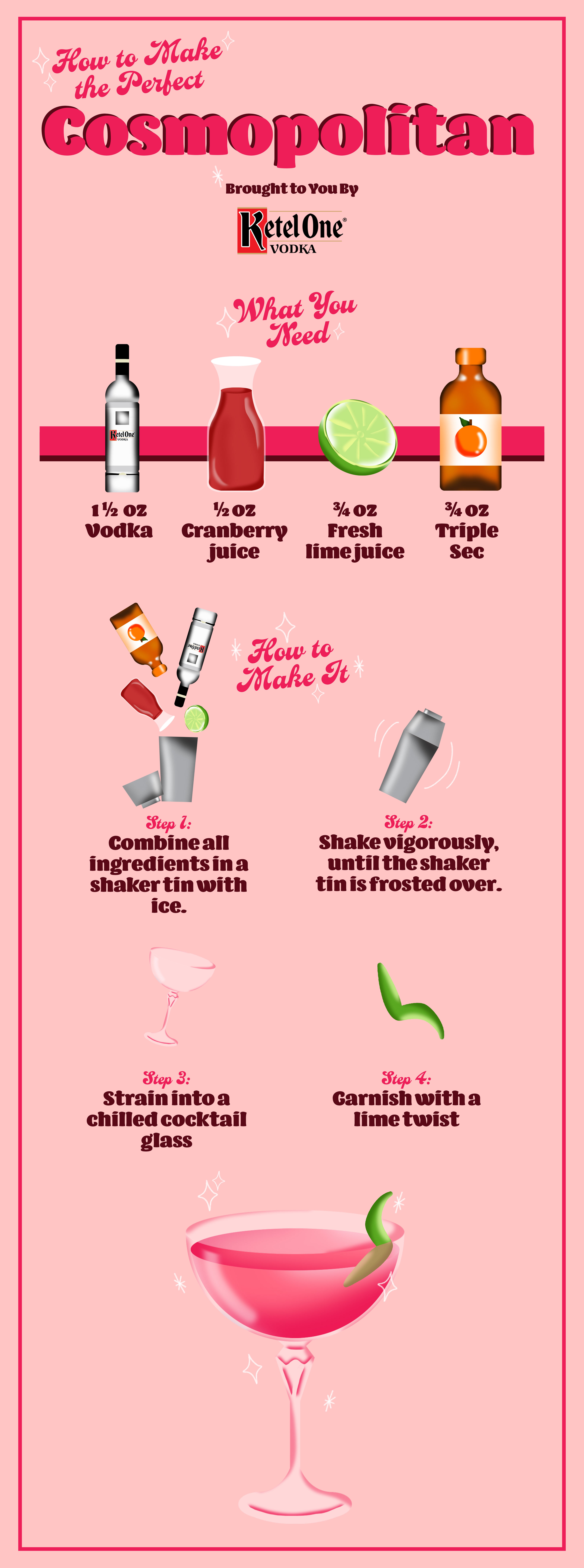 How to Make the Best Cosmopolitan [Infographic] | VinePair