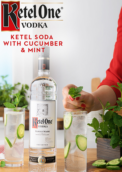 The Ketel Soda with Cucumber Mint