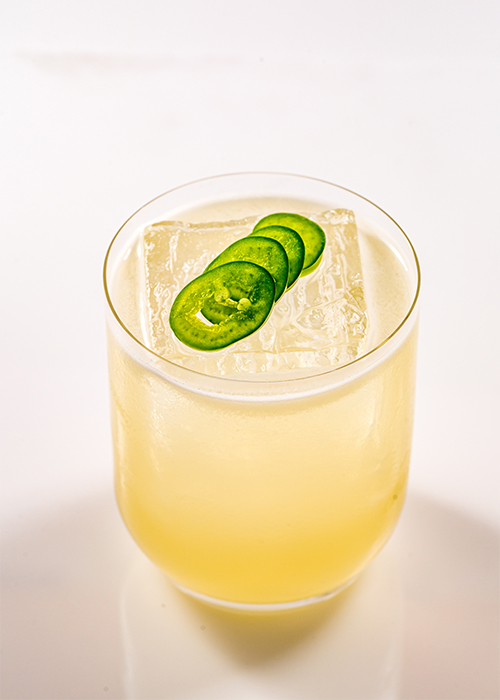 Try this sweet & spicy jalapeño lemonade cocktail.