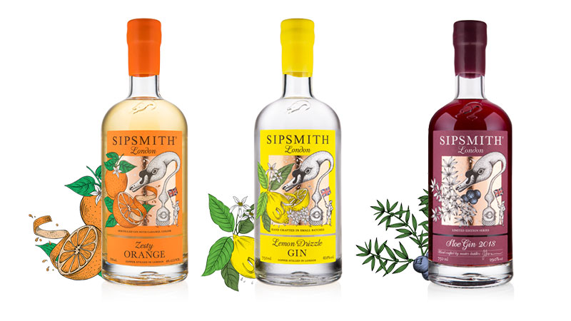 Sipsmith is an example of flavored spirits. 
