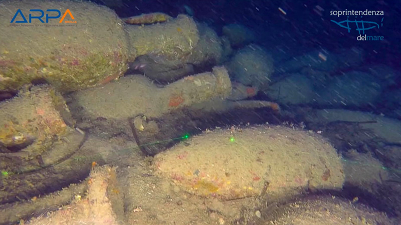 Wine Amphorae Laden Roman Shipwreck Discovered Off Sicilian Coast
