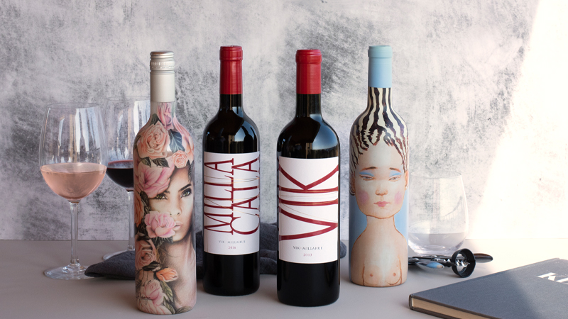 VIK produces four red blends from their five main grape varietals, Cabernet Sauvignon, Carmenere, Syrah, Cabernet Franc, and Syrah.