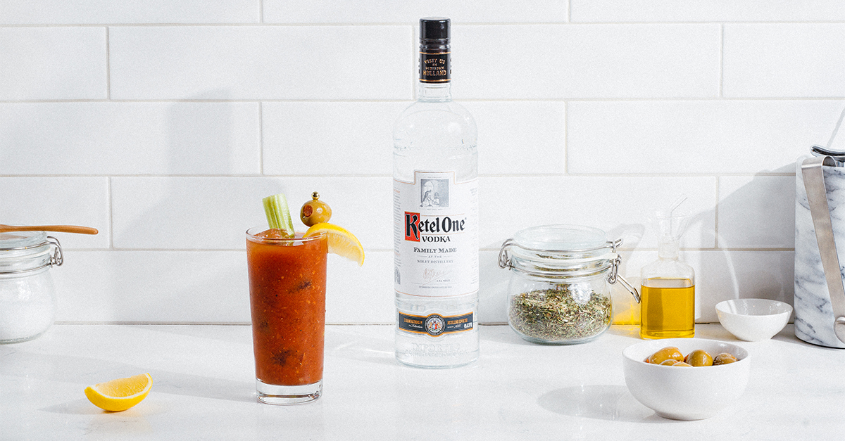Looking to craft the perfect Bloody Mary? Ditch the pre-made mix and learn the joy of homemade libations with the Ketel One Bloody Mary.