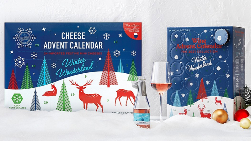 Aldi Announces the Return of its Wine and Cheese Advent Calenders
