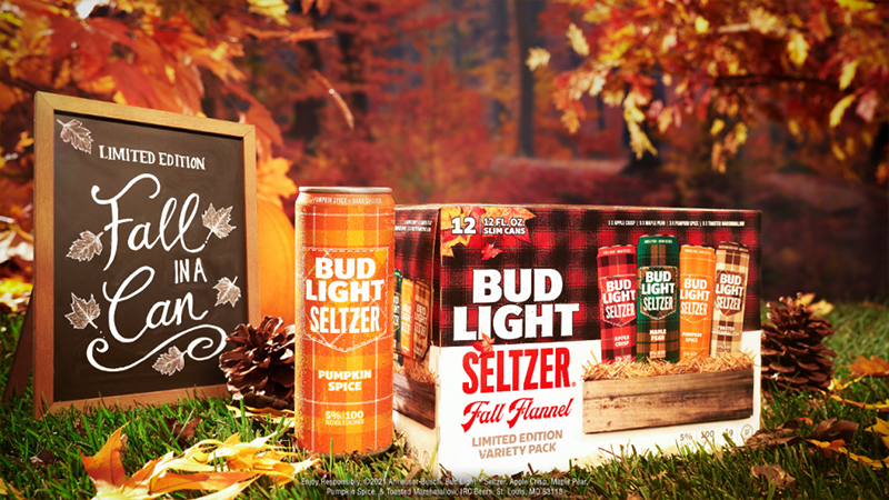 Bud Light Seltzer's Flannel Pack Features Four Fall Flavors, Including Pumpkin Spice