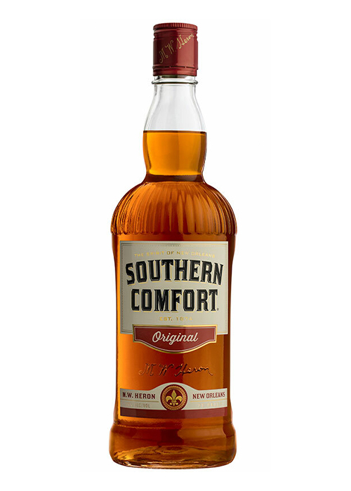 Southern Comfort se utiliza en recetas para el catálogo de Mixología de Happy Hour.