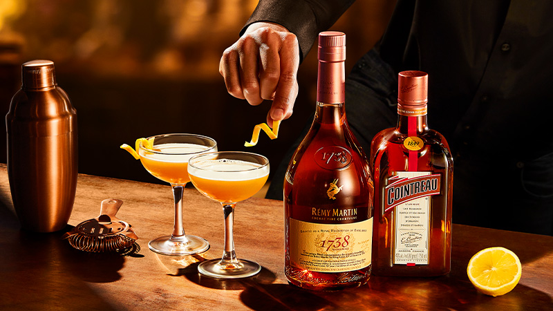 The Sidecar likely evolved from a similar cocktail, the Brandy Crusta, which was invented sometime in the mid-1800s.