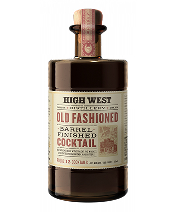 High West Distillery Old Fashioned is one of the best whiskey based RTDs to drink right now