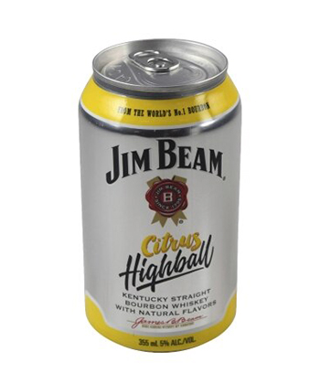 Jim Beam Citrus Highball is one of the best whiskey-based RTDs to drink right now
