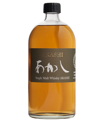 El single malt Akashi es una de las mejores botellas de whisky japonés.