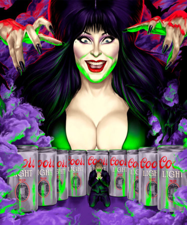Elvira’s Short, Sexy Stint as Coors Light’s Halloween Queen