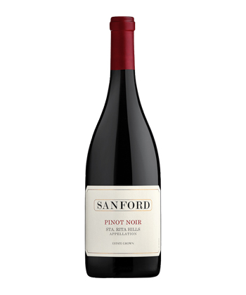 This is a bottle of Sanford Pinot Noir ‘Sta. Rita Hills’ 2019 from Lompoc, Calif.