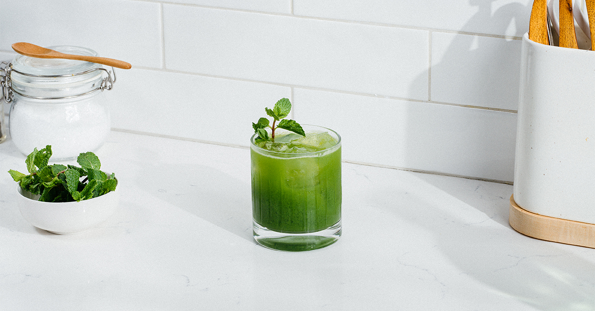 Meet The Green Machine. This cocktail is a simple mix of Tanqueray - either London Dry or No. TEN - and your preferred green juice.