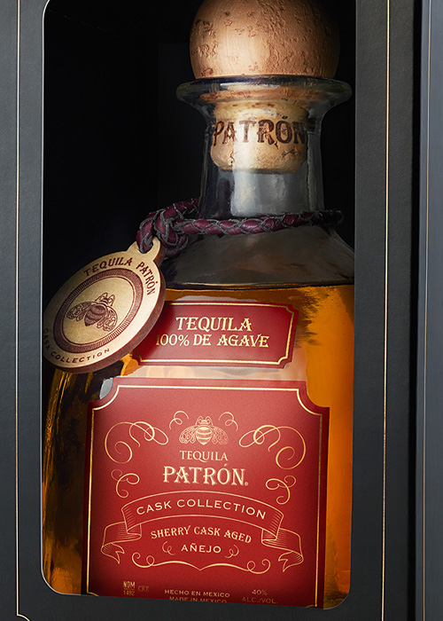 PATRÓN Sherry Cask Añejo Añejo Tequila, primer relanzamiento de la marca en dos años.