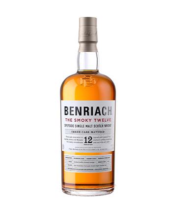 BenRiach The Smoky Twelve Speyside Single Malt Scotch Whisky is one of the best spirits of 2021