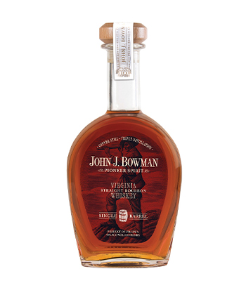 A. Smith Bowman Distillery 'John J. Bowman' Pioneer Spirit Single Barrel is one of the best spirits of 2021