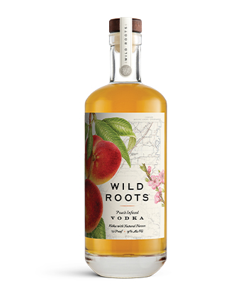 Wild Roots Peach Infused Vodka is one of the best spirits for 2021