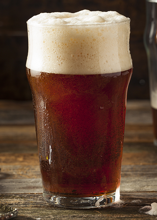 For Irish red ale, malt content is the focus