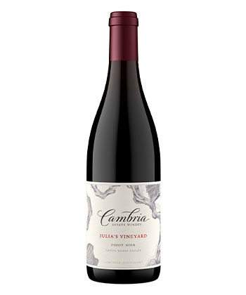 Cambria Estate Winery Julia's Vineyard Pinot Noir 2018 是感恩节（2021 年）最好的葡萄酒之一。