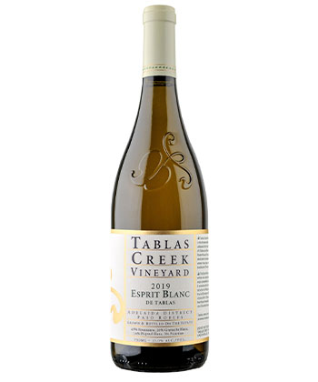 Tablas Creek Vineyard Esprit de Tablas Blanc 2019 是感恩节（2021 年）最好的葡萄酒之一。