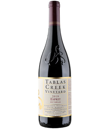 Tablas Creek Vineyards Esprit de Tablas 2019 是感恩节（2021 年）最好的葡萄酒之一。
