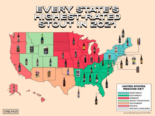 The Highest-Rated Stout in Every State [MAP] | VinePair