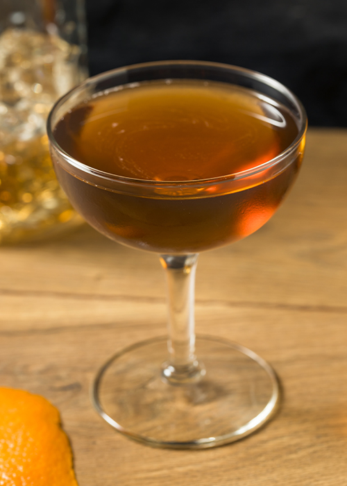 First published in Hugo R. Ensslin’s “Recipes for Mixed Drinks” in 1916, the Tipperary offers a chartreuse-spiked riff on the Manhattan.