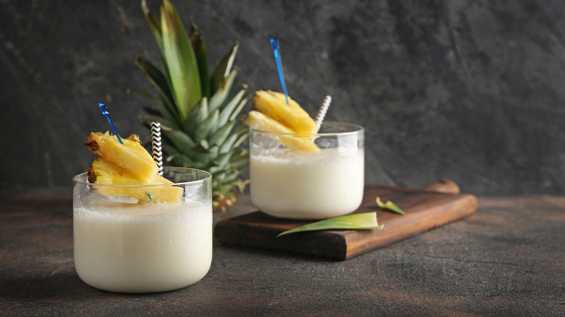 Pineapple Coconut RumChata Cocktail is one of the best RumChata cocktails