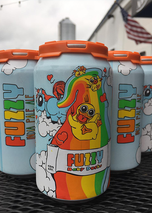 New England Brewing Co. Fuzzy Baby Ducks is one of the best designed beers of 2021