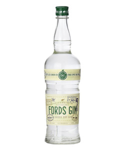 Una botella de London Dry Gin de Ford.
