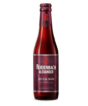 Una botella de Rodenbach Caractère Rouge