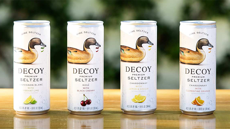Decoy Wine has a lineup of new wine seltzers. 