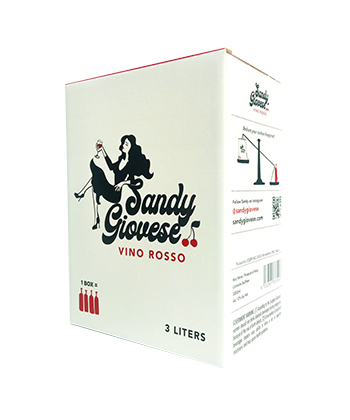 Sandy Giovese Vino Rosso is one of the best boxed wines to drink right now