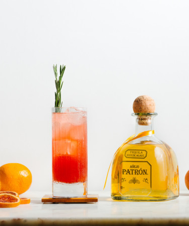 Rosemary and Blood Orange Tequila Highball