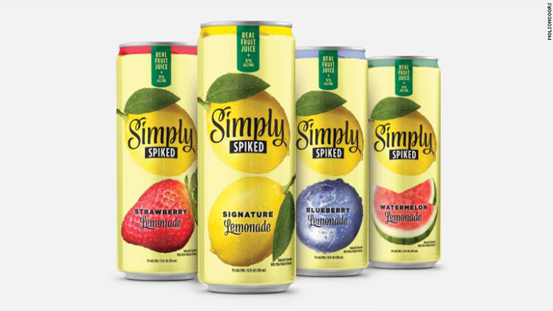 Simply Spiked's starting flavors will include strawberry lemonade, watermelon lemonade, blueberry lemonade, and original lemonade.