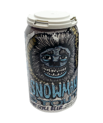 The Snowman Stout is made with locally-roasted coffee and cocoa beans