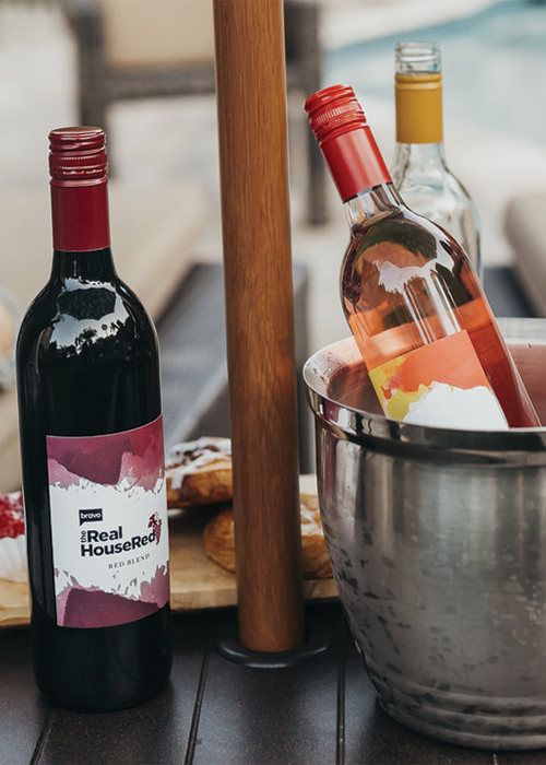La colección de vinos Real Housewives se elabora en asociación con Nocking Point Wines.