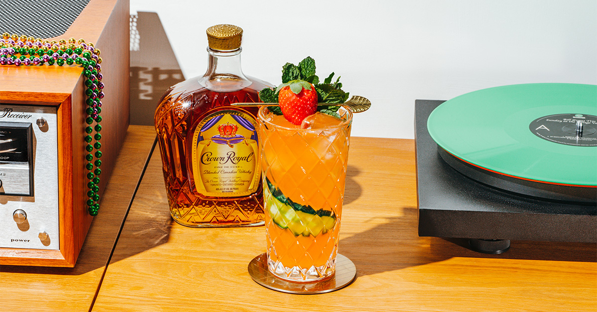 Napoleon's Land Stand is a playful riff on the iconic Pimm's Cup and perfect for celebrating Mardi Gras in the comfort of your own home.