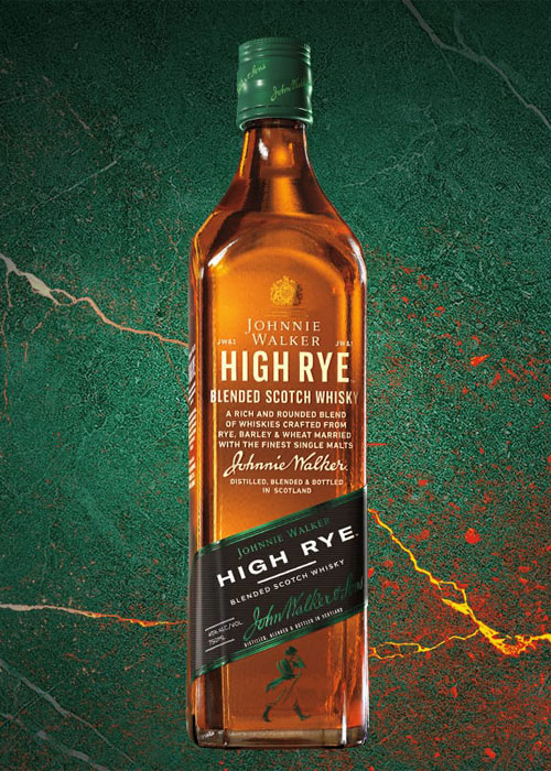 Cuando Johnnie Walker lanzó recientemente su whisky escocés mezclado High Rye, la compañía eligió el verde como color.