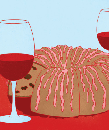 For a Valentine’s Day Cake, Red Wine and Dark Chocolate Make the Perfect Couple