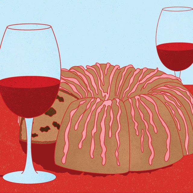 For a Valentine’s Day Cake, Red Wine and Dark Chocolate Make the Perfect Couple