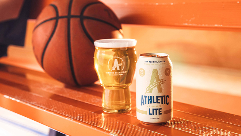 athletic lite beer can