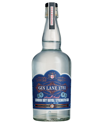 Gin Lane 1751 Royal Strength Gin is one of the best gins for 2022